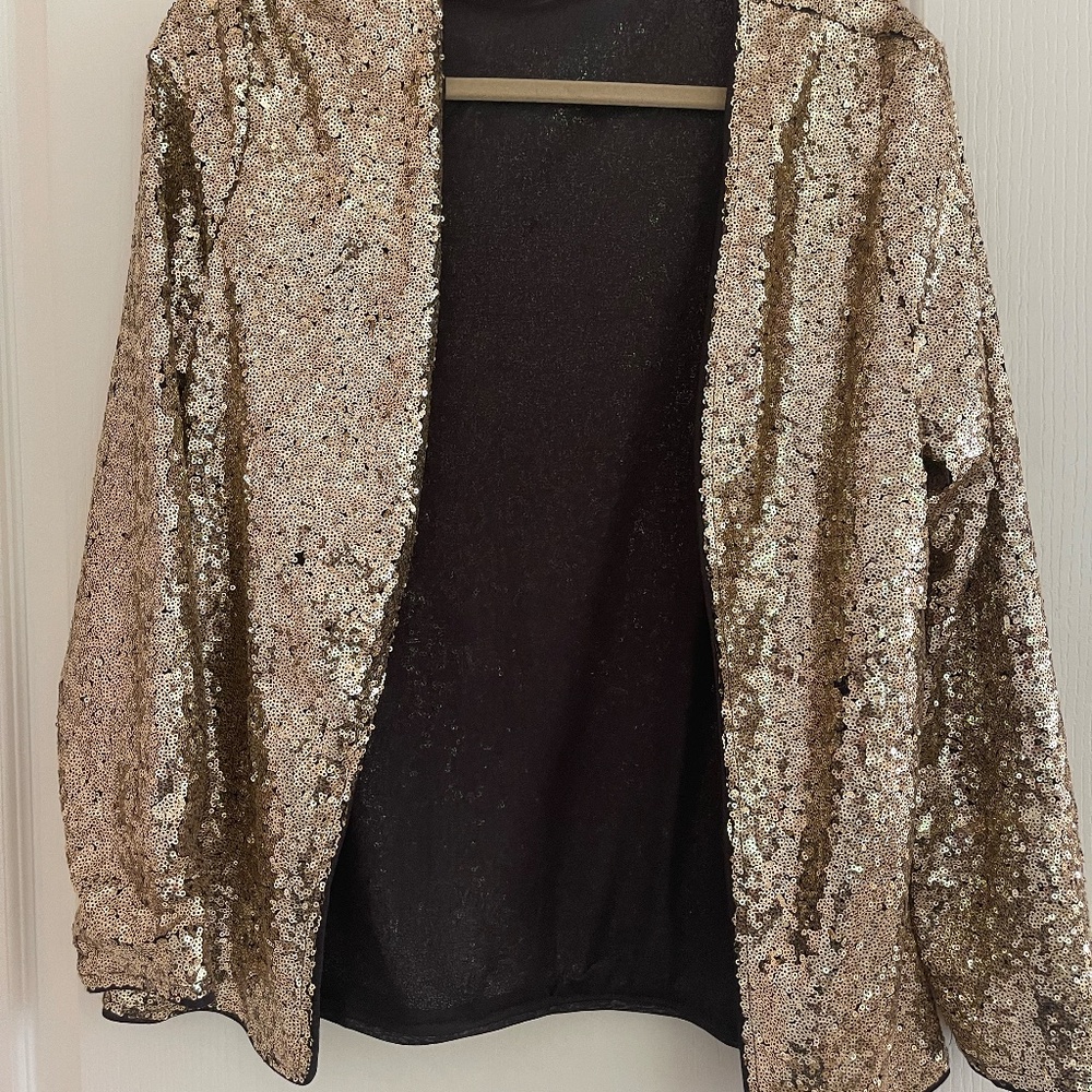 Gold Sequin Jacket Medium